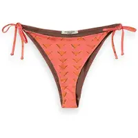 Scotch & Soda Reversible Printed Bikini Bottom House Of Mirrors Pink Size: XL | Bikinis Outlet | Dames | Roze