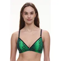 Chantelle Totem Swimsuit Top Imprime Size: B75 | Bikinis Outlet | Dames | Groen
