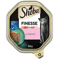 Sheba Finesse 22x85g Natvoer Voor Katten Met Zalm