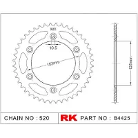 Rk 4425 520 Achtertandwiel