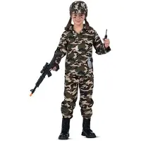 MOM I Want To Be A Soldier Junior Costume Groen 3-5 Years Kinderen
