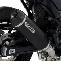 Arrow Race-tech Aluminium Dark With Carbon End Cap Suzuki V-strom 650 ´17-20 Niet Gehomologeerde Demper