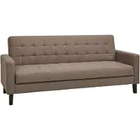 Ebuy24 Slaapbank Milton - Bruin - 184x116x29cm