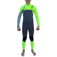 Kynay Surf Ultra Stretch Warma 4/3 Mm Junior Wetsuit Met Lange Mouwen En Borst Rits