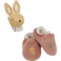 Kaloo Geluidsarmband &amp; Slippers Konijn Teddy