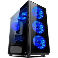 L-Link AVATAR, Tower, PC, Zwart, Blauw, Interne ventilatoren, 15,5 cm