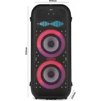 LG XL9T, 2.2-kanaals, 7,62 cm (3 inch), 20,3 cm (8 inch), 1000 W, Bekabeld en draadloos, Draagbare speaker voor feesten