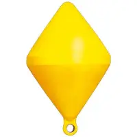 PLASTIMO Biconic Empty Buoy Geel 40 x 64 mm