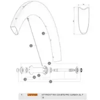 Mavic Comete Pro Carbon Sl Tubular 19 Front Velg