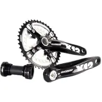 MSCH Copenhagen X12 geïntegreerde crankstel, zwart/wit, 170-175 mm
