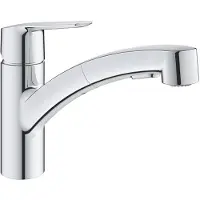 GROHE Start Keukenmengkraan - Lage Uitloop - Uittrekbare Dual Spray - Chroom