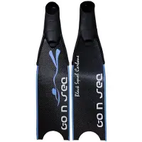 Go N Sea Black Squale Soft Freediving Fins Zilver EU 46-47