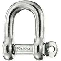 Barton Marine Stainless Steel Straight Self-locking Shackle Zilver 14 mm