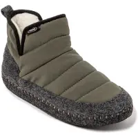 Nuvola Nuvola. Huisschoen 'Boot New Wool' donkergroen