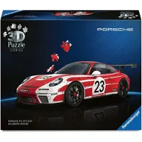 Ravensburger - Iconics: Porsche 911 "Salzburg Edition" - 3D Puzzel - 108 Stukjes - Bouwset voor kinderen vanaf 8 jaar
