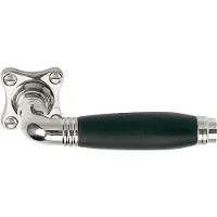 Formani TIMELESS KO-1932 krukespagnolet complete set - glans nikkel/ebbenhout rechtsdraaiend