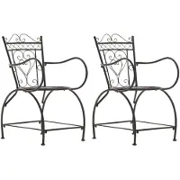 CLP Sheela Set van 2 Tuinstoelen bronzen