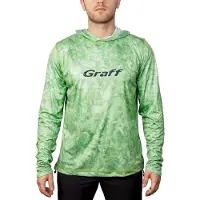 Graff Upf 50 964-cl-7 Uv Hoodie Groen 3XL Man
