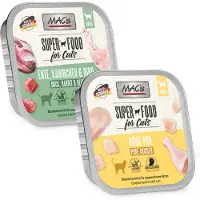 Mac'S 64x100g Cat Bowl Mix Puur Kip, Eend, Konijn & Rundvlees kattenvoer nat