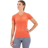 Salewa - Women's Zebru Responsive S/S Tee - Merino-ondergoed 42, rood