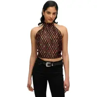 Superdry Top geel / magenta / zwart