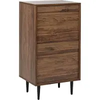 Beliani KEITH - Ladekast - Donkerhout - MDF
