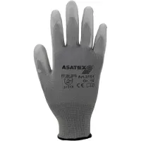 Asatex Handschoen | maat 9 wit | EN 388 PSA-categorie II | nylon met polyurethaan | 12 paar - 3700/9/70