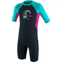 O'Neill Reactor-2 Spring 2 Mm Junior Shorty Met Korte Mouwen En Rits Op De Rug