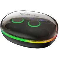Denver TWE-55 In Ear oordopjes Bluetooth, Draadloos Stereo Zwart Ruisonderdrukking (microfoon) Oplaadbox, Headset, Touchbesturing, Indicator voor