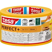TESA Perfect+ 56539-00000-00 Schilderstape Geel (l x b) 100 m x 30 mm 2 stuk(s)
