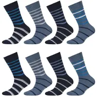 Camano Sokken smoky blue / hemelsblauw / donkerblauw / wit