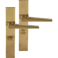 Differnz | Rotterdam deurkruk | vierkant schild | WC 63 mm | goud