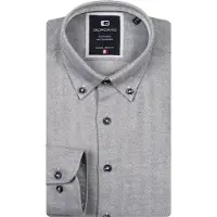 Giordano overhemd grijs button down geprint