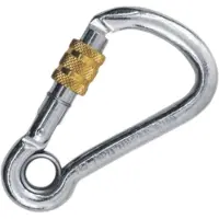 Kong Italy Harness Screwed With Eyelet Carabiner Grijs 100 mm