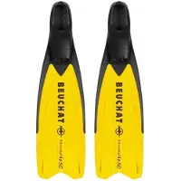 BEUCHAT Mundial One-50 Soft Flex Freediving Fins Geel EU 39-40