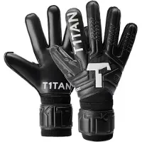 T1tan Classic 1.0 Black-out Goalkeeper Gloves With Finger Protection Zwart 9