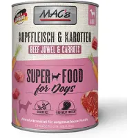 Mac'S Hondenvoer Natvoer Blik - 93,9% Kopvlees & Wortel - 6 x 800g