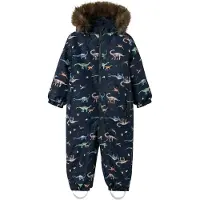 Name it Functioneel pak 'NMMSnow10' navy / donkerbruin / grijs / lichtgroen