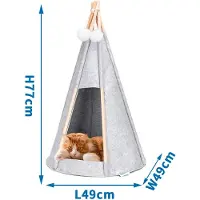 Nobleza Tent Solid Wood Frame Kattenhuis
