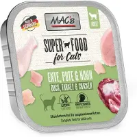 Mac'S Mac’s Kattenvoer Natvoer - vlees kuipje 70% Eend, Kalkoen en Kippenvlees 6 x 85g