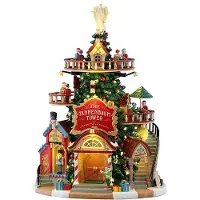 Lemax Santa's Wonderland Kersthuisje Tannenbaum Tower (dennenboom Toren) 22 X 20 X 30,5 Cm