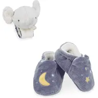 Kaloo Sound Wristband & Slippers Elephant Teddy Grijs Kinderen