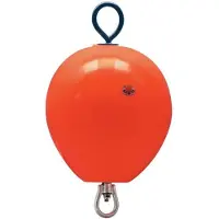 PLASTIMO Foam Filled Short Rod Mooring Buoy Oranje 40 cm