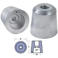 Tecnoseal Reggiani Anode Zilver 45 mm