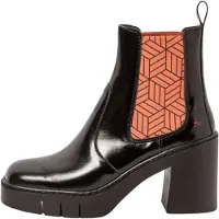 Art Chelsea boots 'Berna' oranje / zwart