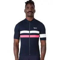 Rapha Maillot Manches Courtes Brevet Bleu Navy/Rose