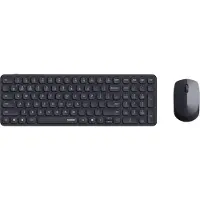 Rapoo 9310M Set met toetsenbord en muis Draadloos, Bluetooth Ergonomisch QWERTZ, Duits Donkergrijs