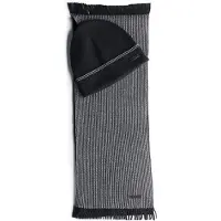 BOSS Sjaal 'Hernesto ' grijs / zwart