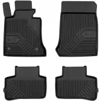 Frogum No.77 Automat / Vloermat - 3D Pasvorm - Geschikt voor Mercedes GLK X204 2008-2015 - TPE Rubber - 4-delig - Hoge Rand 4cm - Zwart