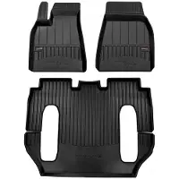 Frogum Tesla Model X 2015-2021 - Automatten Set - 6-Persoons Pre-Facelift - TPE Rubber - 6 cm Hoge Rand